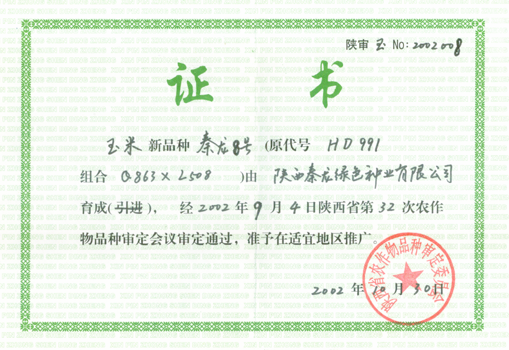 秦龍8號